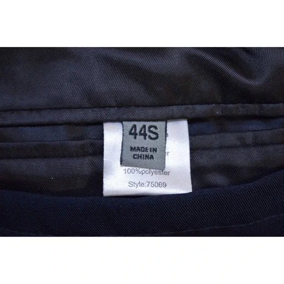 TravelSmith Blazer Jacket Navy Blue Men's 44S Travelers Hidden Pockets - Picture 13 of 16